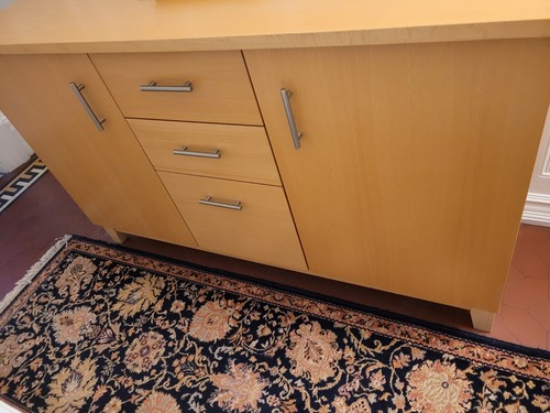 Beech wooden sideboard cabinet - beech,