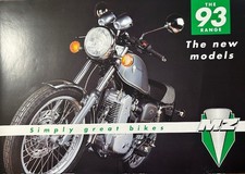 MZ SAXON MODEL RANGE 1993 - ORIGINAL SALES BROCHURE