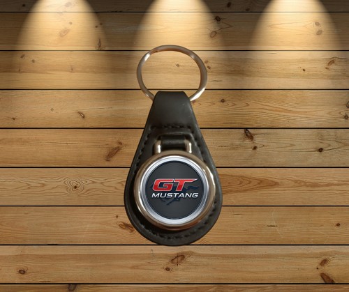 Ford mustang leather key - ford, gt.