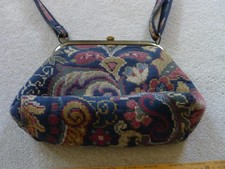 Vintage Carpet Handbag with