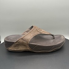 FitFlop Walkstar 3 Flip Flops Women’s 6 Nubuck Leather Outdoor Sandals