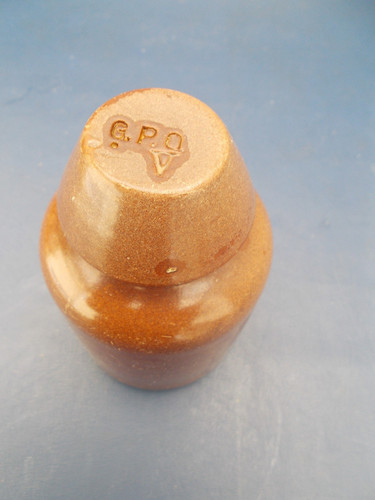 Gpo brown ceramic telegraph - brown,