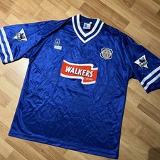 Leicester City Authentic 1996/98 Fox Leisure Home  Football Shirt Adults XL