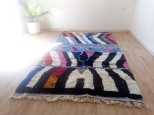 Luxury Moroccan Berber Wool Rug Color Multicolor Handmade Design Carpet Rug