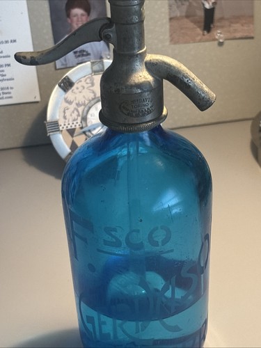 Vintage antique blue glass - antique,
