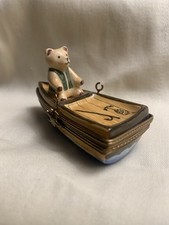 Limoges Bear In Row Boat- No
