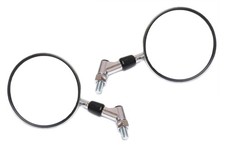Pair of short chrome mirrors for Suzuki vs 600 750 800 1400 Intruder LS 650 