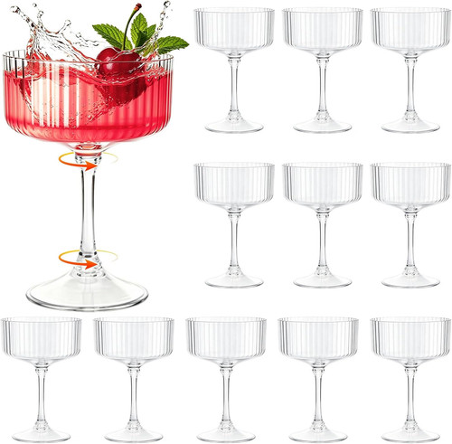 Pcs plastic martini - 12,