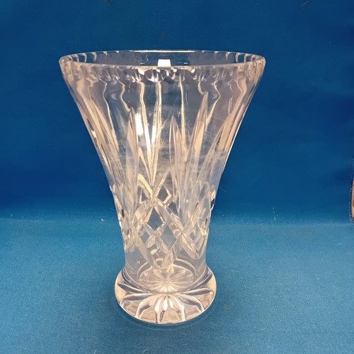 Cut glass vase believed to - cut,