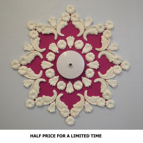 Plaster ceiling rose design - plaster,