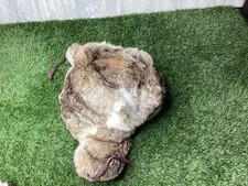 Vintage Russian PMK Ushanka Rabbit Fur Hat  *