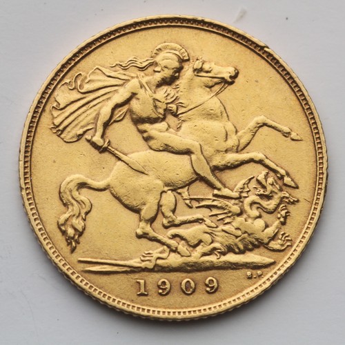 1909 half sovereign edward - 1909,
