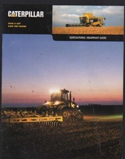 2001 Caterpillar Agricultural Equipment Guide Brochure Leaflet