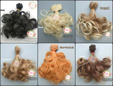 Synthetic Curly Doll hair weft