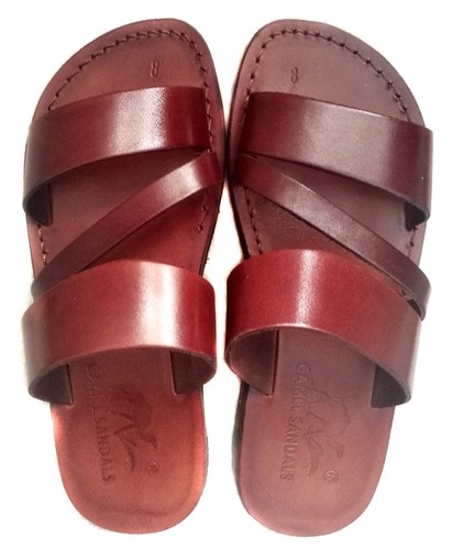 Leather jesus mens brown roman - mens,
