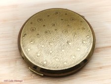Stratton Gold Tone-Vintage Ladies Powder Compact-0te