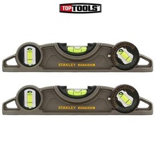 Stanley 0-43-609 25cm/10" FatMax XTREME Magnetic Torpedo Boat Level - Pack of 2