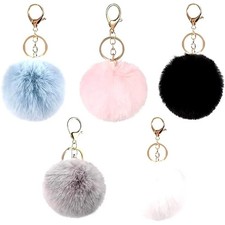 Keyring Soft Faux Fluffy