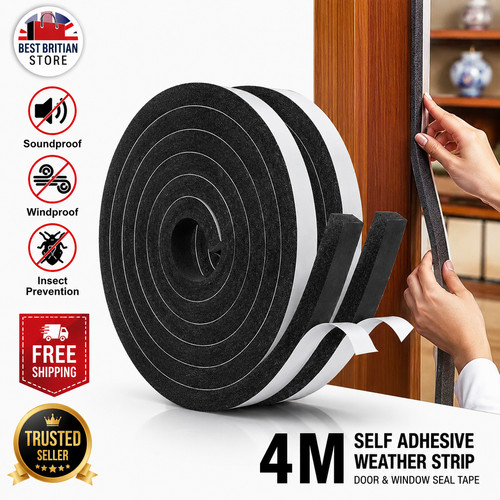 Foam weather strip draught - 4m,