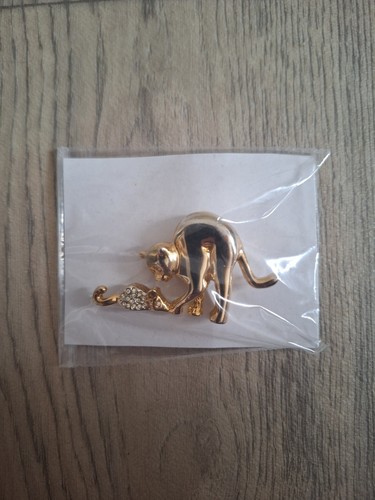 Cat and mouse brooch - mouse, brooch,
