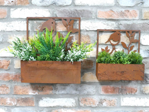 Pair large rusty antique - pair, of