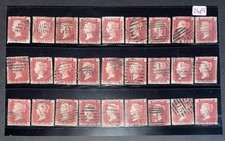 Sg43 penny red stamps - red,