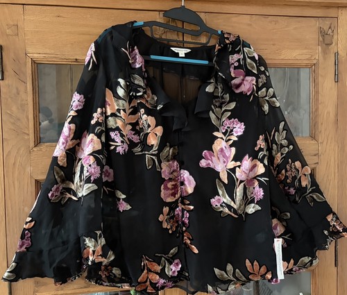 Monsoon black devore semi - monsoon,