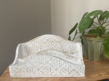 White Wooden Letter Rack Mail