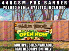 Farm shop banner sign - farm, signs