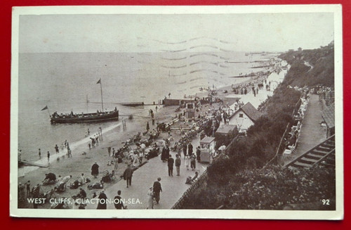 Vintage postcard west - b&w,