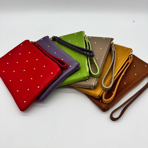 Genuine leather wristlet - leather,