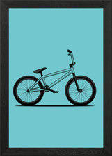 BMX Bike Vector Framed Wall