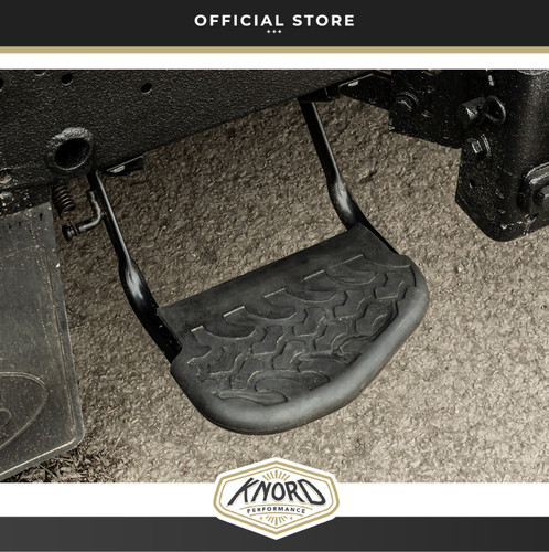 Folding rear access step - access,
