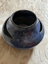 Bolingey Studio Pottery Perranporth Cornwall Cornish Flower Vase Posey Blue VGC