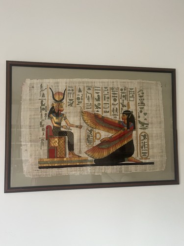 Framed egyptian papyrus - framed,