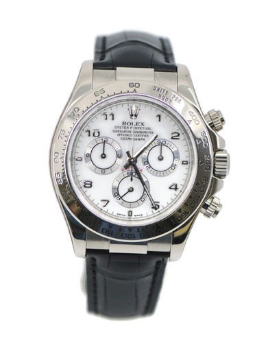 Rolex daytona 18k white gold - white,