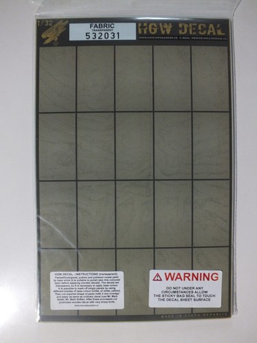 Hgw decal 532031 - 1:32, fabric