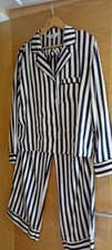 Womens primark gold/black silk pyjamas size M
