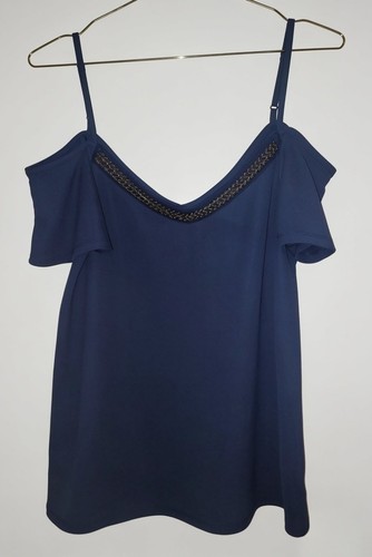 Next navy cold shoulder top - next,