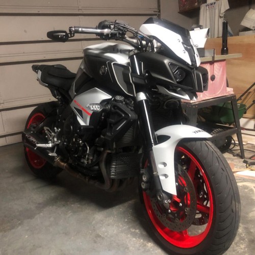 Black motorcycle bar end - motorcycle,