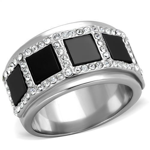 Mens black band signet - mens,