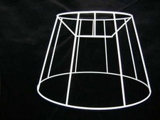 FRENCH DRUM WIRE LAMPSHADE FRAME  18" BASE 