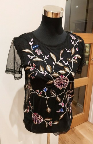 Label lab black floral - label,