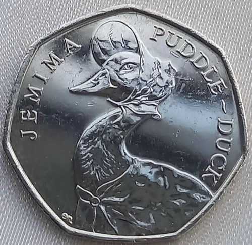 2016 jemima puddle - puddle-duck, 50p
