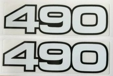 YAMAHA YZ490 SIDE PANEL DECALS