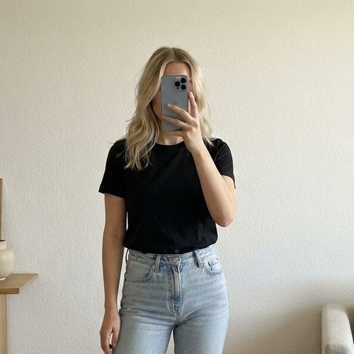 Zara black short sleeve - black,