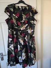 Hell Bunny 4xl 22 Black Floral