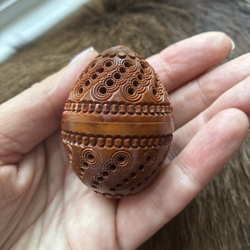 Antique carved coquilla nut - antique,