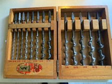 Vintage Set of 13 Brace Auger Bits by Ridgway of Sheffield In Original Box