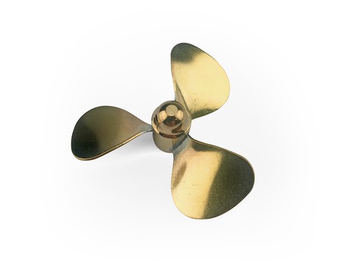 Radio active brass propeller - active,